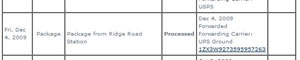 mail tracking history